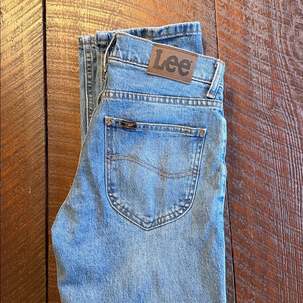 Lee Regular Fit Jeans Men 29x30 Light Wash Straight Leg Denim